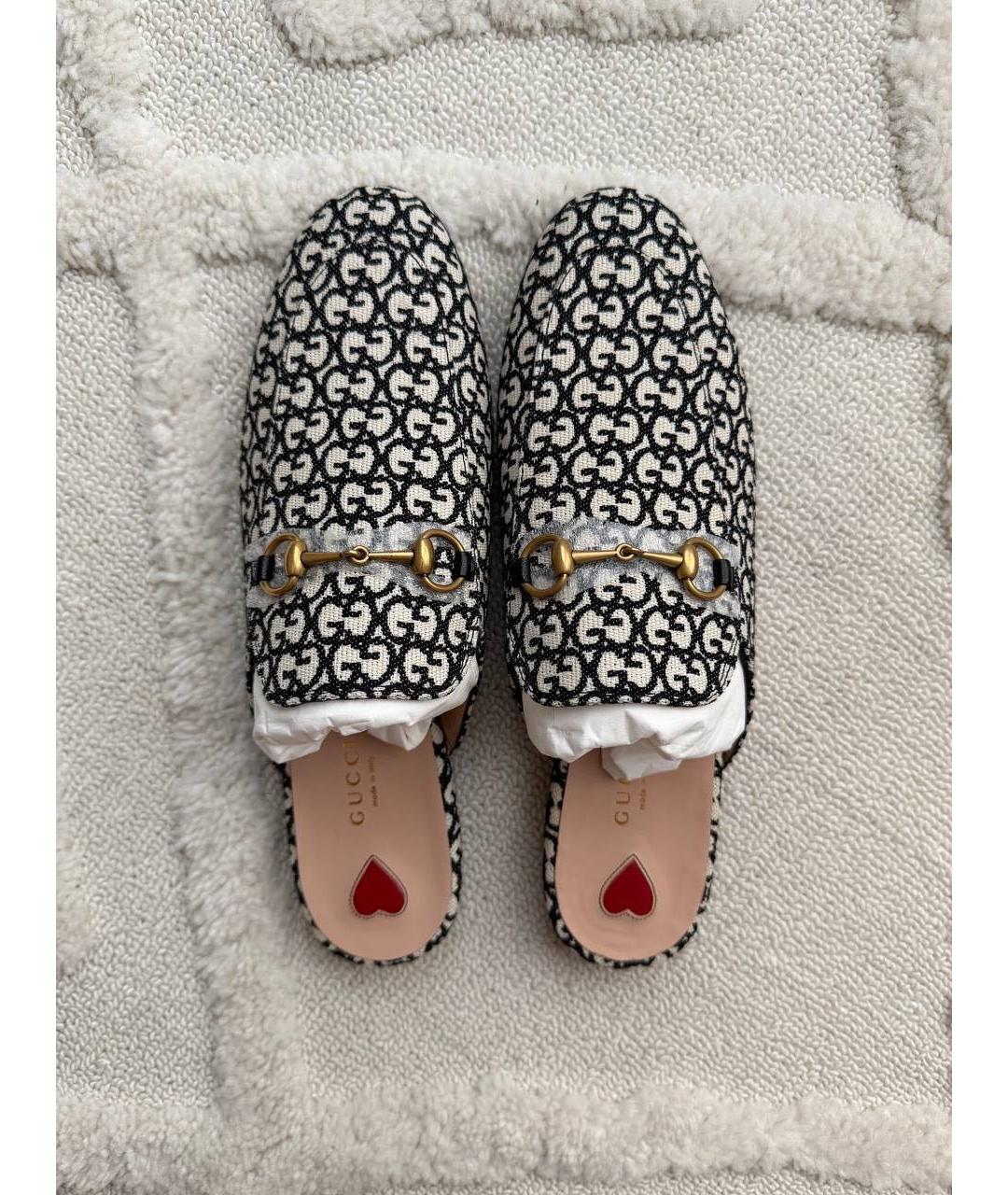 GUCCI Мульти текстильные сабо, фото 3