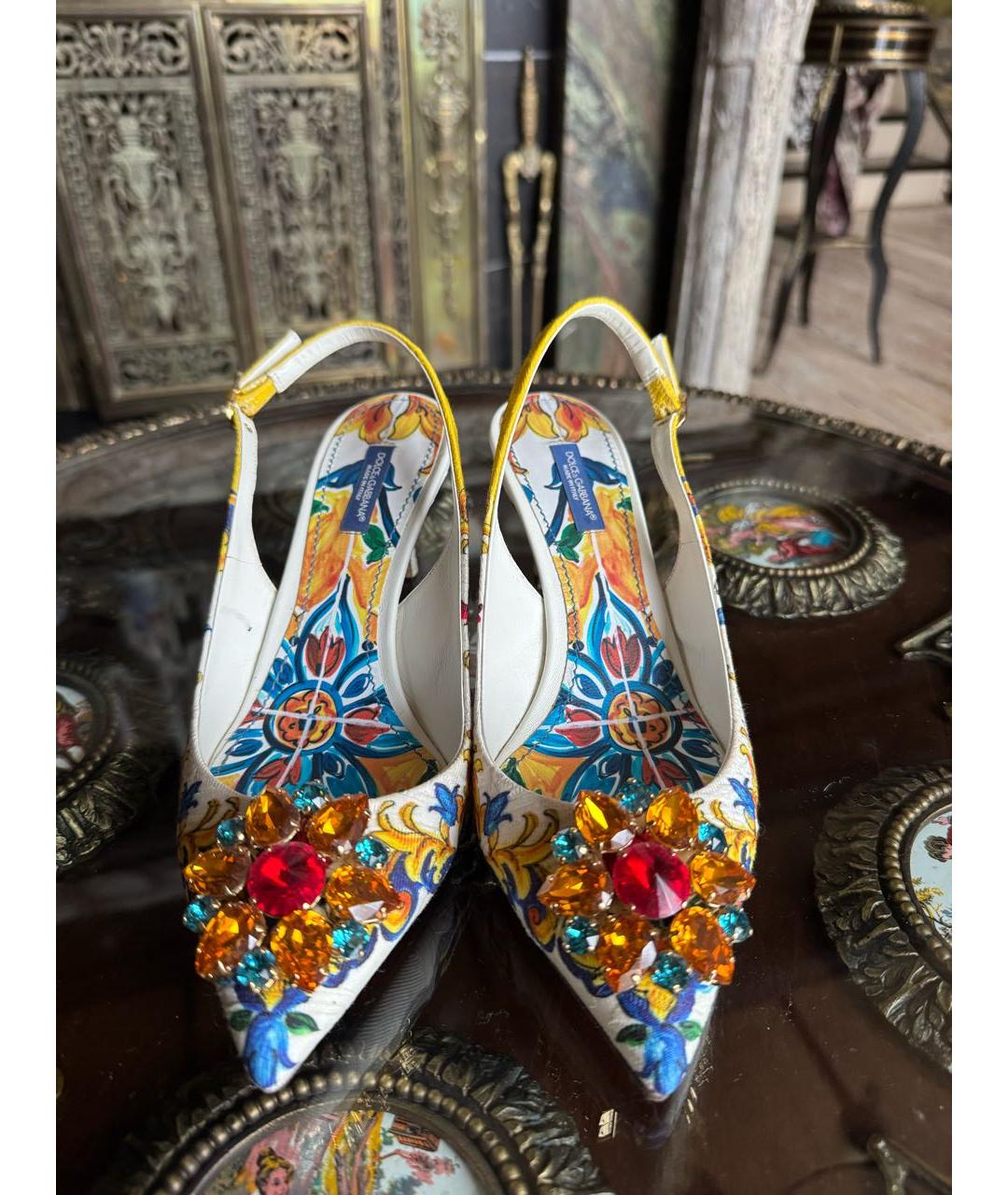 DOLCE&GABBANA Мульти туфли, фото 2
