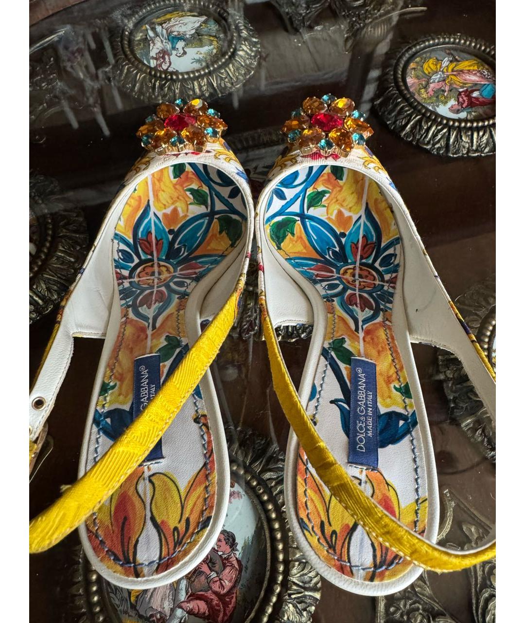 DOLCE&GABBANA Мульти туфли, фото 3
