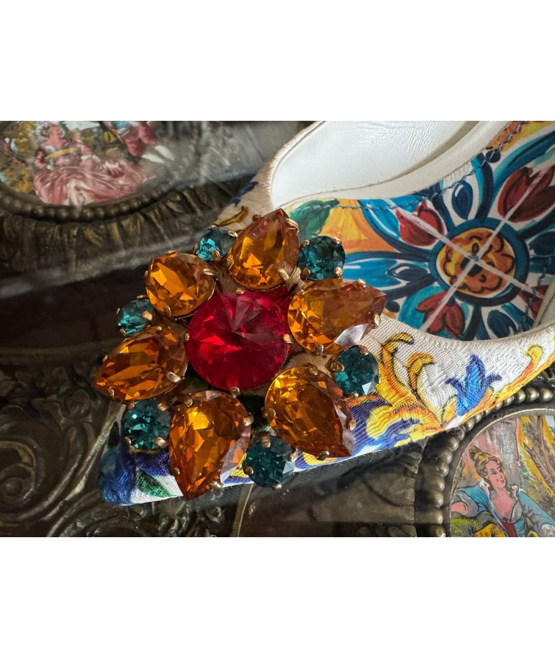 DOLCE&GABBANA Мульти туфли, фото 7