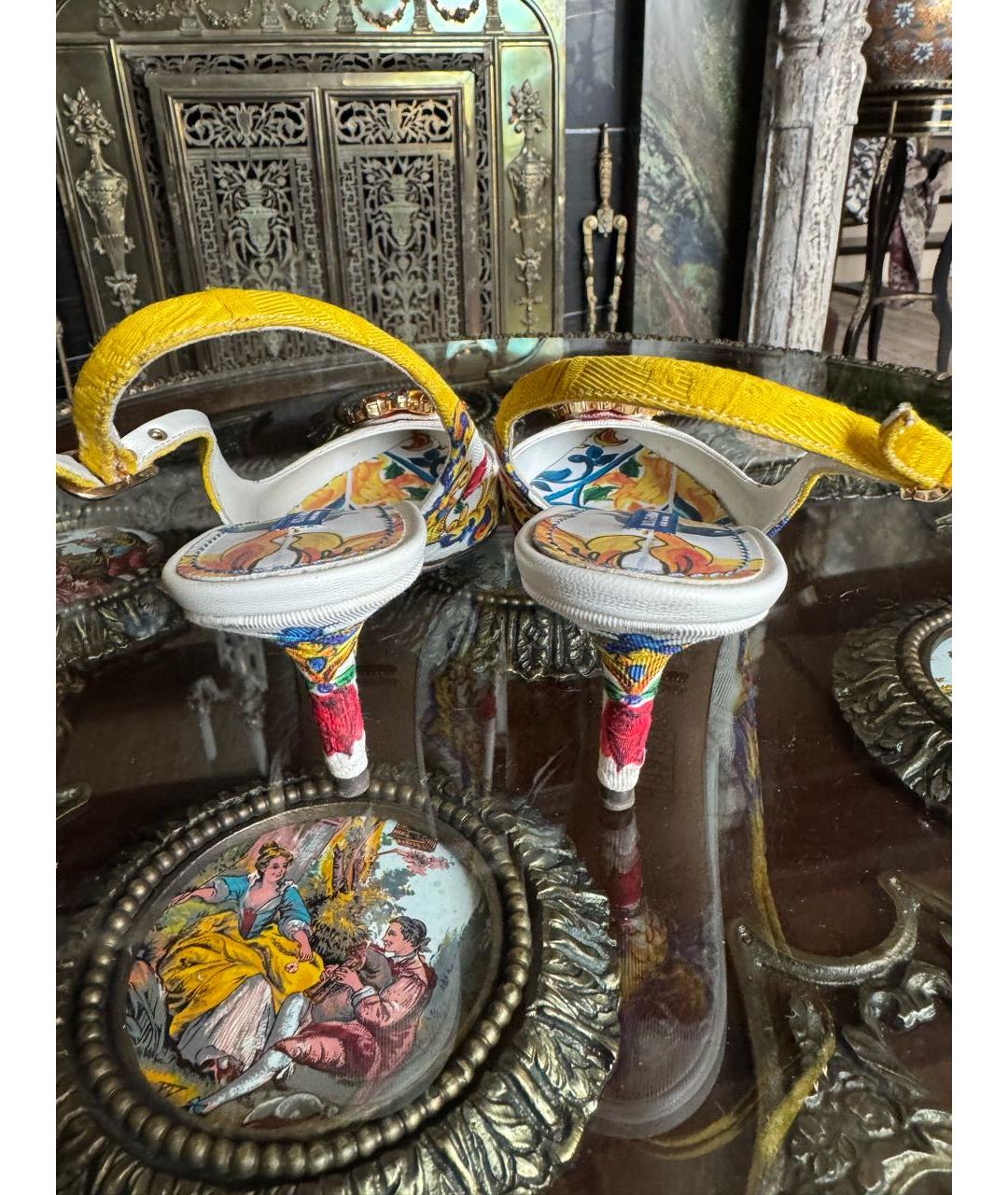 DOLCE&GABBANA Мульти туфли, фото 4