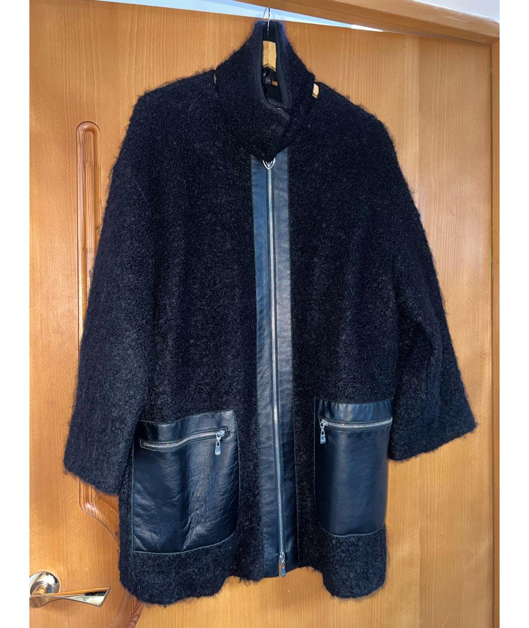 ESCADA Черное шерстяное пальто, фото 2