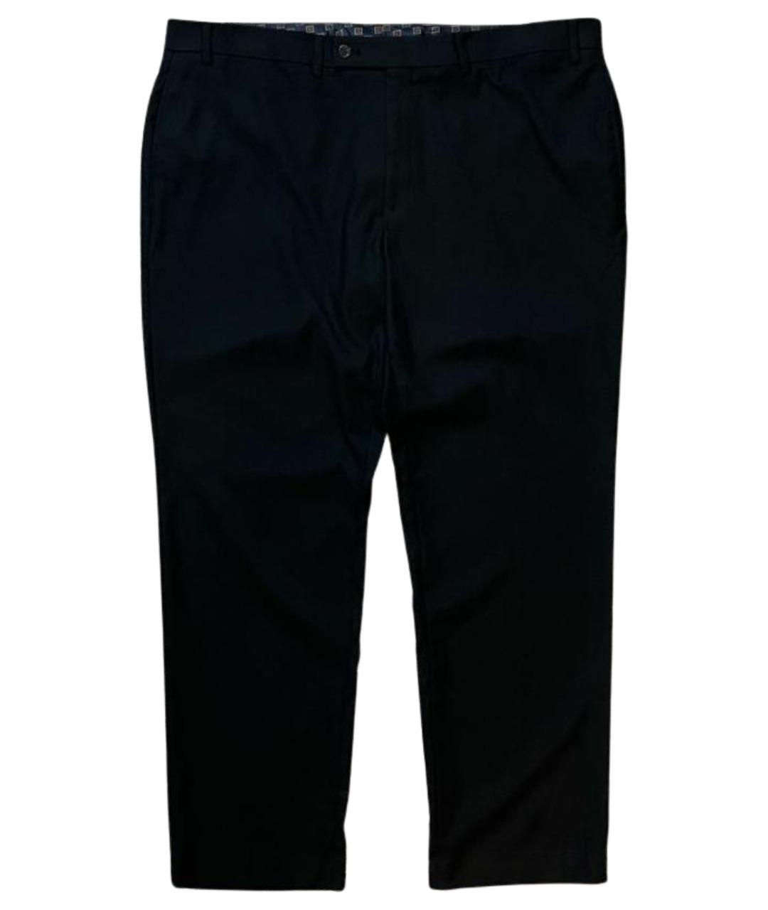 RALPH LAUREN Черные полиэстеровые классические брюки, фото 1