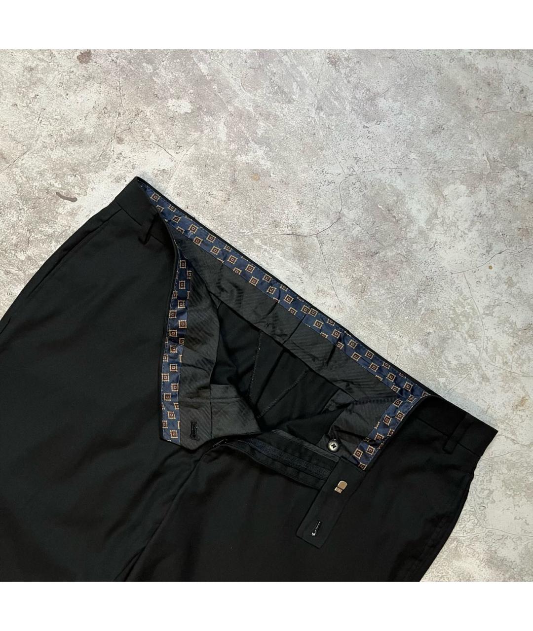 RALPH LAUREN Черные полиэстеровые классические брюки, фото 4