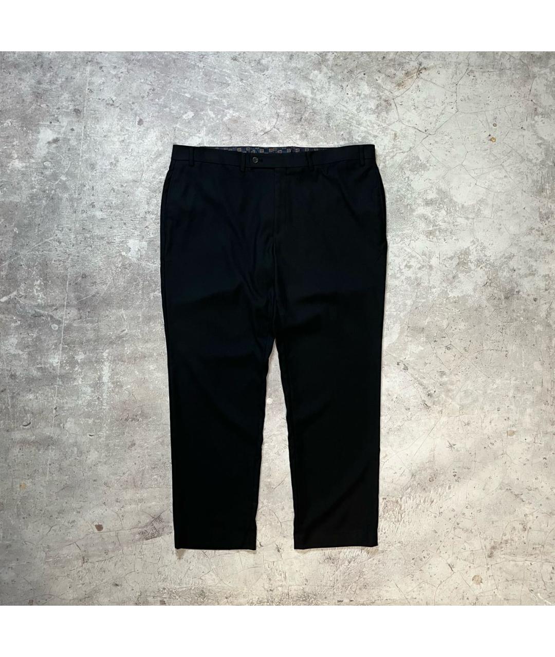 RALPH LAUREN Черные полиэстеровые классические брюки, фото 7