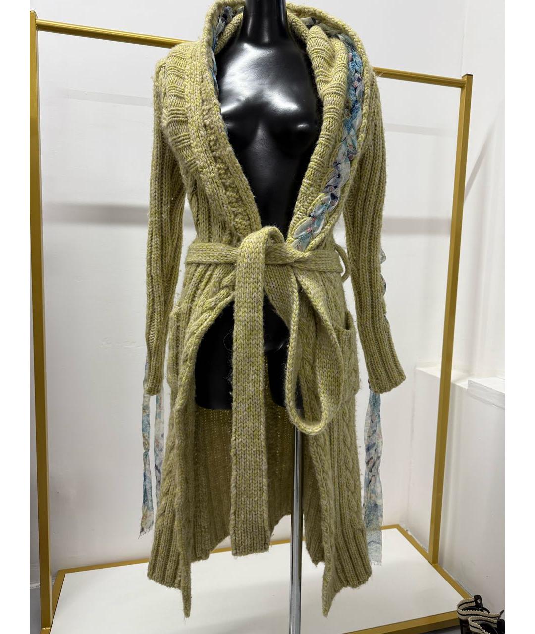 JOHN GALLIANO Зеленый шерстяной кардиган, фото 8