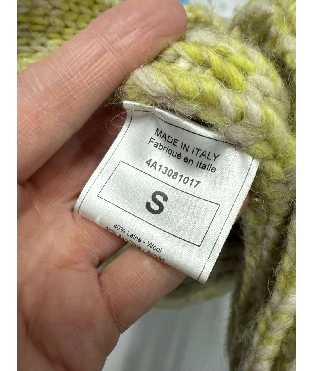 JOHN GALLIANO Зеленый шерстяной кардиган, фото 6