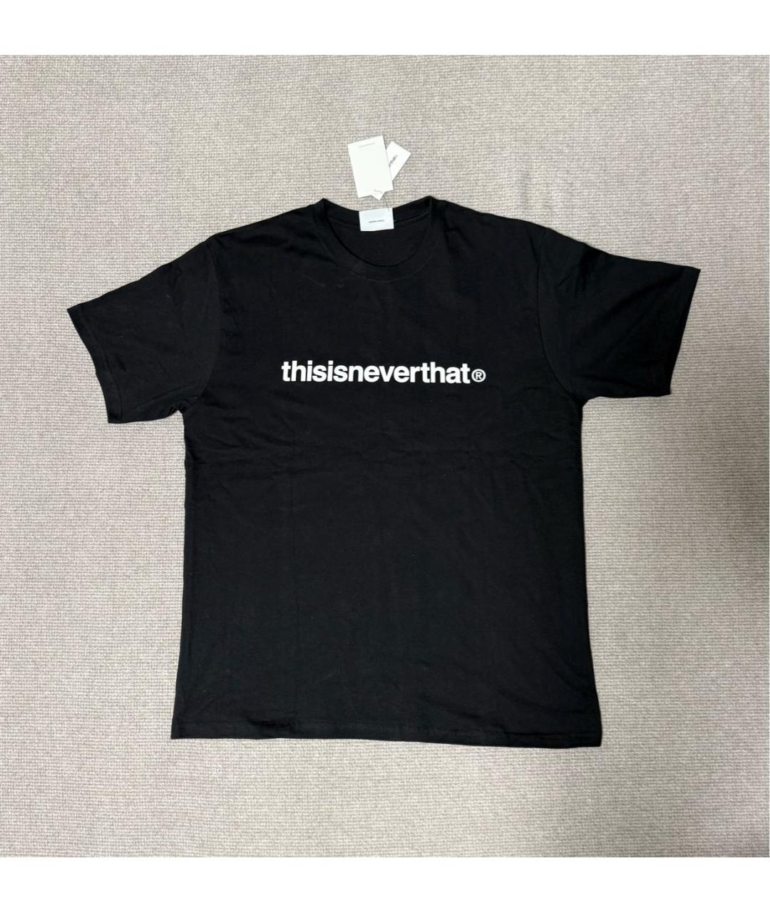 THISISNEVERTHAT Черная хлопковая футболка, фото 4