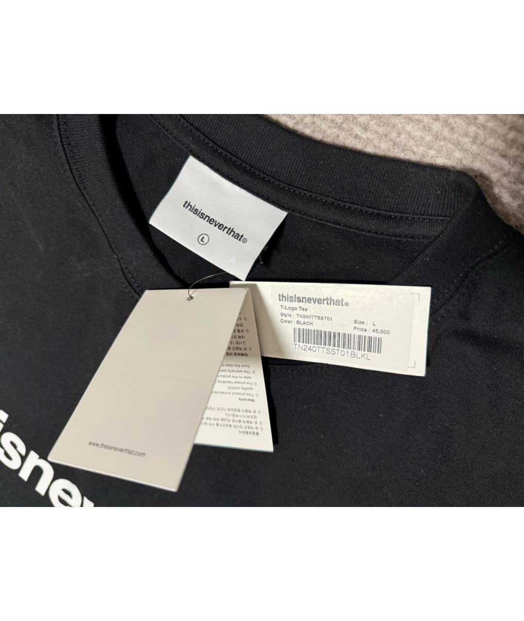 THISISNEVERTHAT Черная хлопковая футболка, фото 6