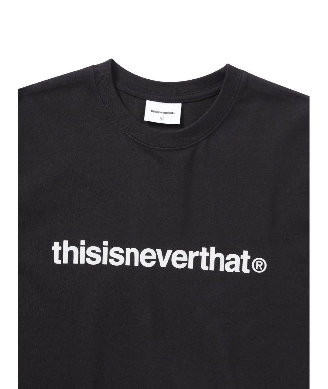 THISISNEVERTHAT Черная хлопковая футболка, фото 2