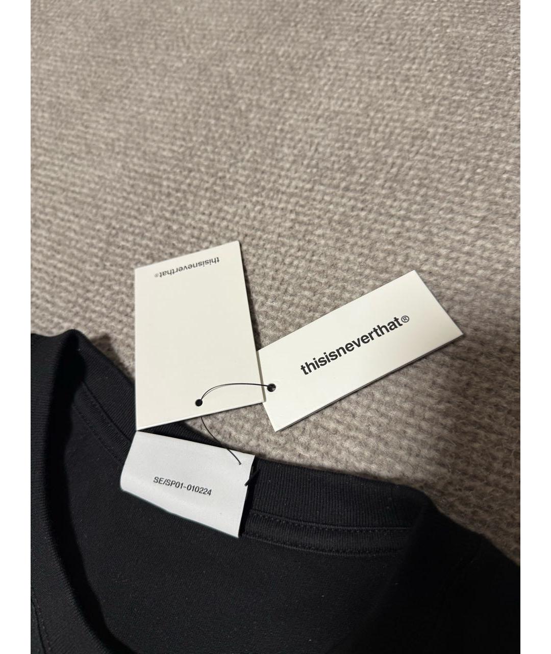 THISISNEVERTHAT Черная хлопковая футболка, фото 5