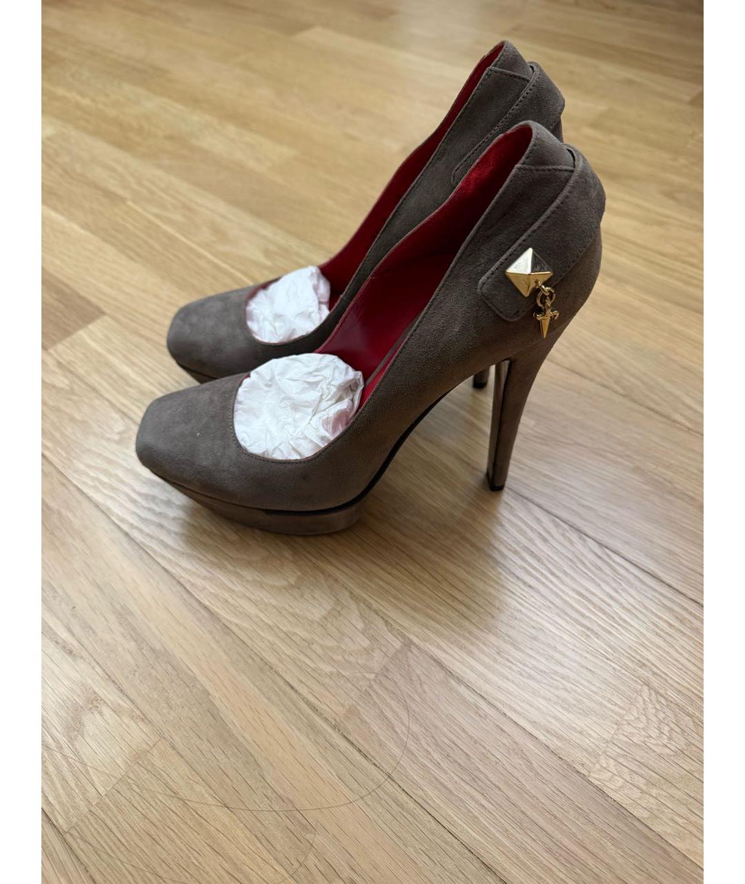 CESARE PACIOTTI Серые замшевые туфли, фото 3