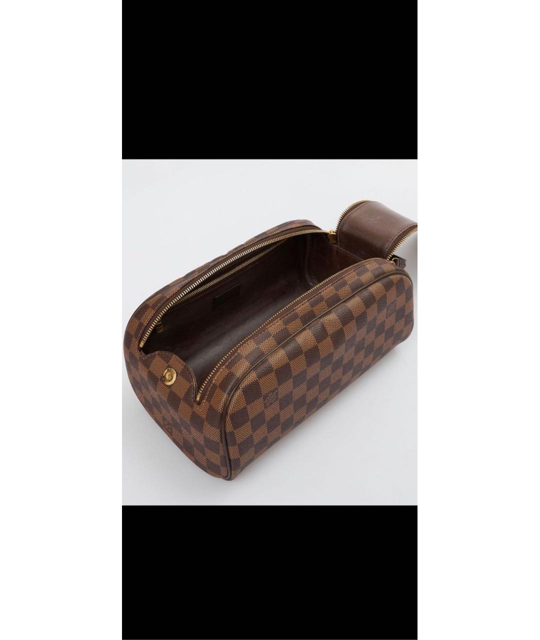 LOUIS VUITTON Коричневая косметичка, фото 3