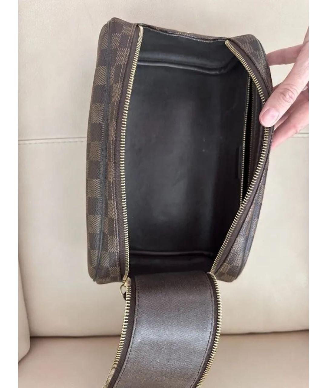 LOUIS VUITTON Коричневая косметичка, фото 4