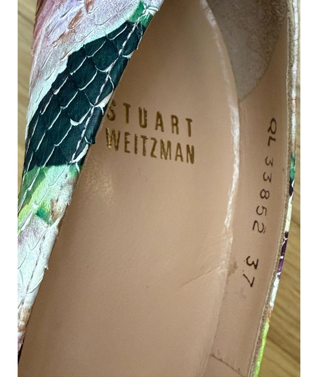 STUART WEITZMAN Мульти туфли, фото 7