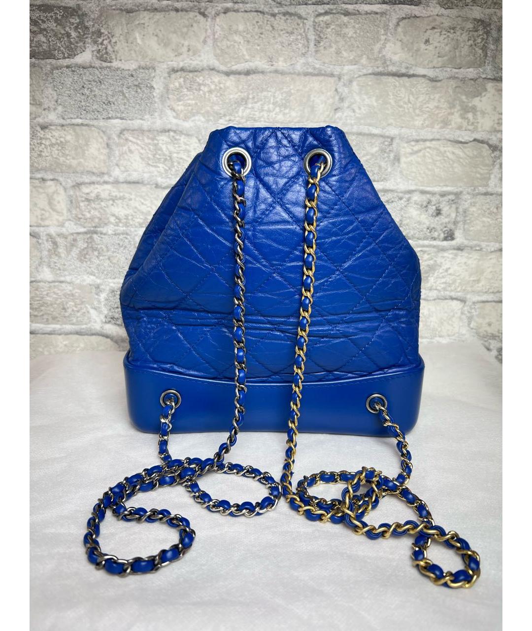 CHANEL Синий рюкзак, фото 4