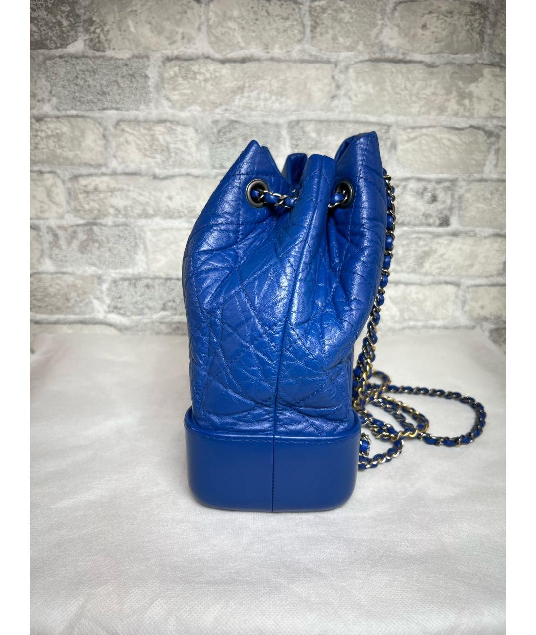 CHANEL Синий рюкзак, фото 6