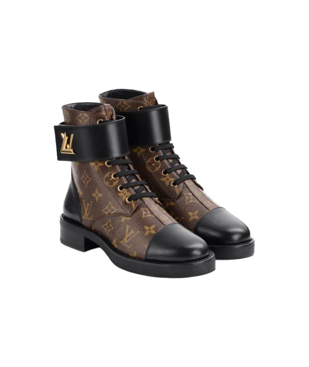 LOUIS VUITTON Коричневые ботинки, фото 4