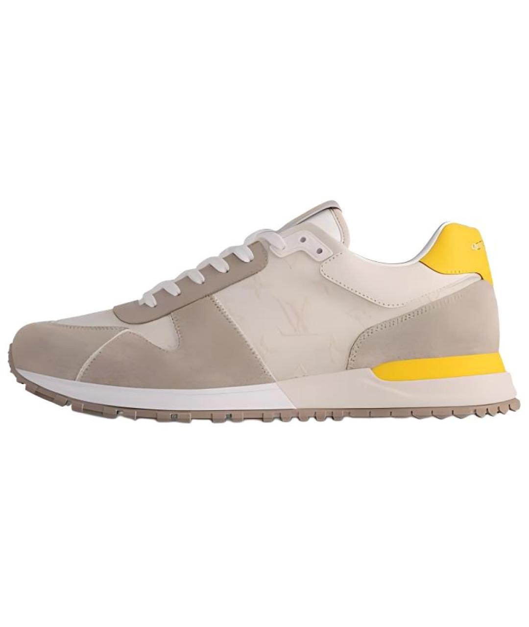 LOUIS VUITTON Коричневые кожаные низкие кроссовки / кеды, фото 2