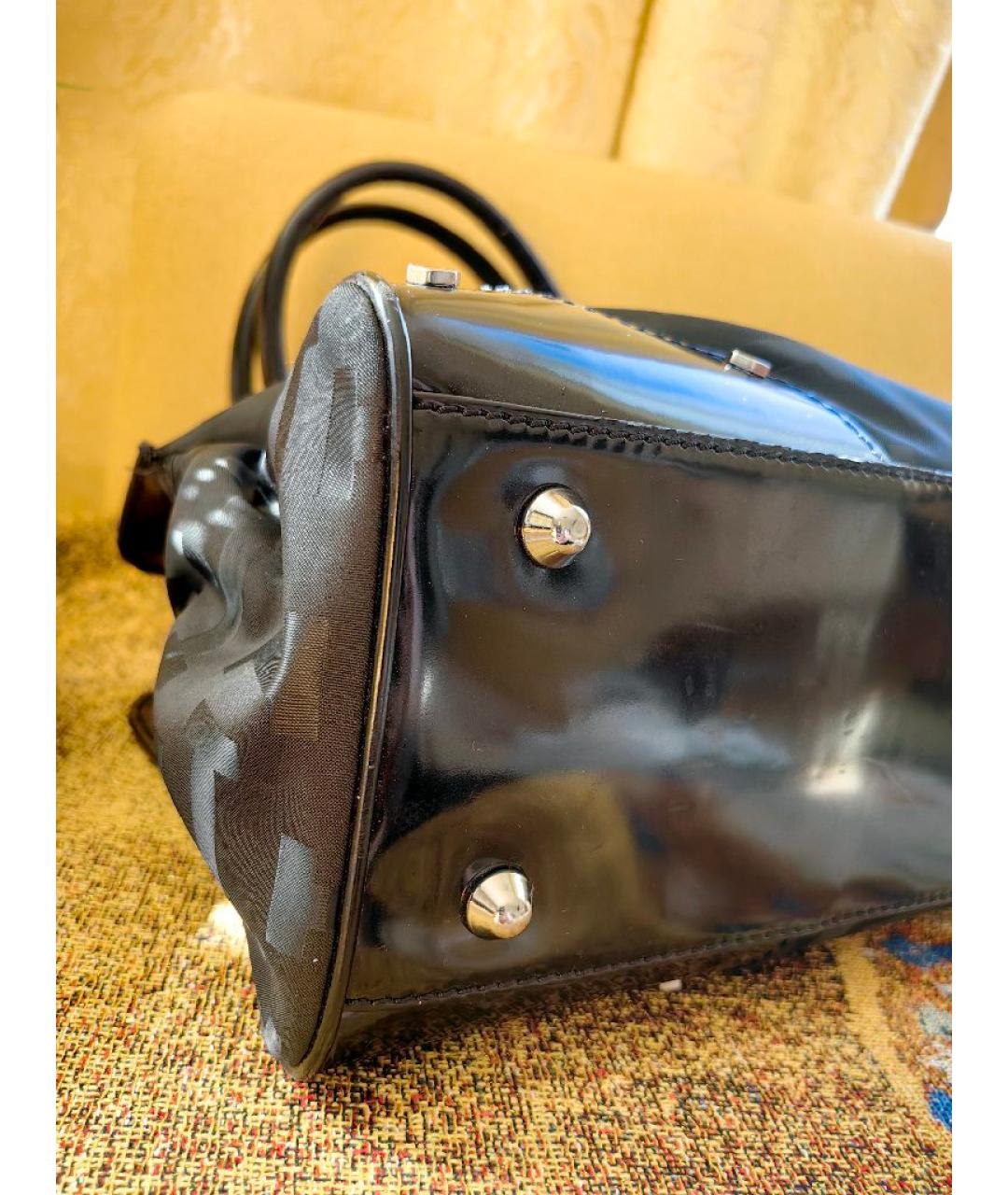 ICEBERG Черная кожаная сумка через плечо, фото 8