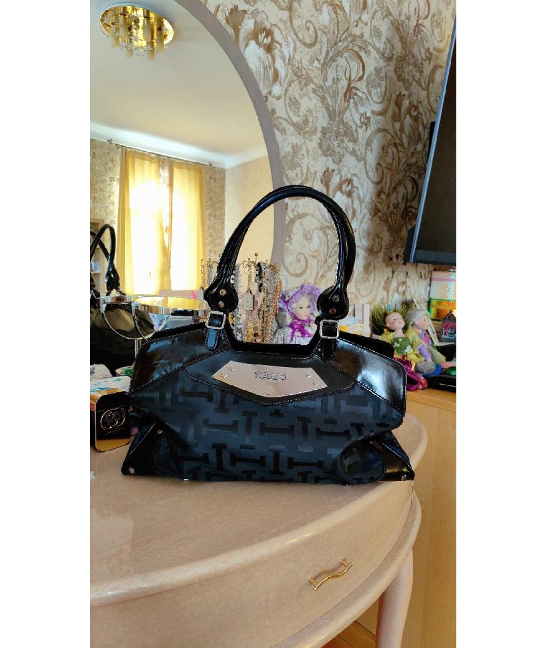 ICEBERG Черная кожаная сумка через плечо, фото 9