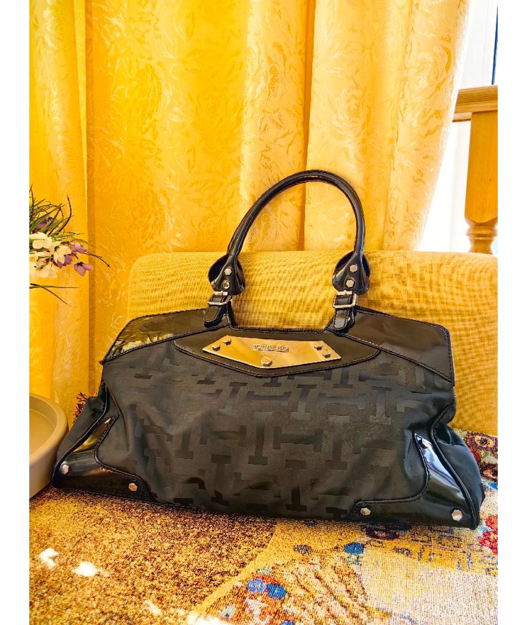 ICEBERG Черная кожаная сумка через плечо, фото 10