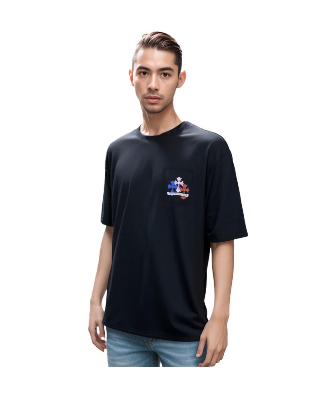 CHROME HEARTS Черная футболка, фото 3