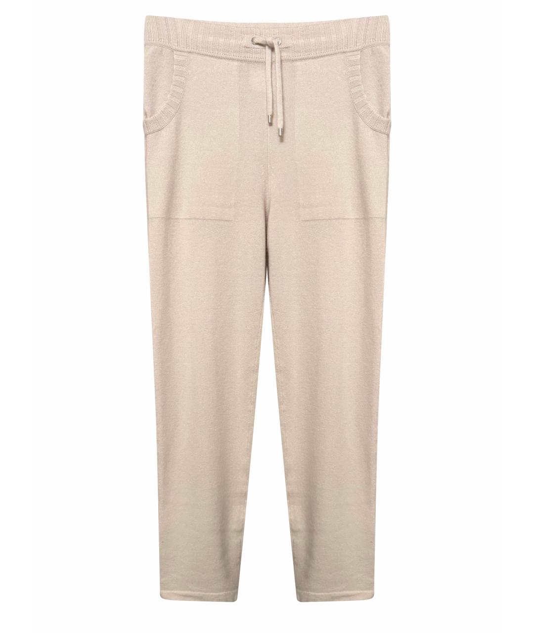 CHANEL Белые кашемировые прямые брюки, фото 1