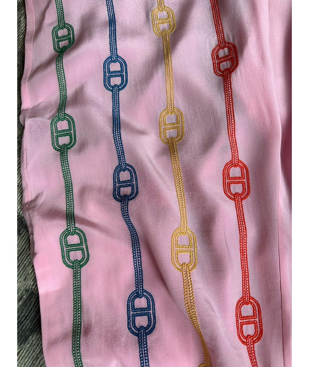 HERMES Хлопковые прямые брюки, фото 4