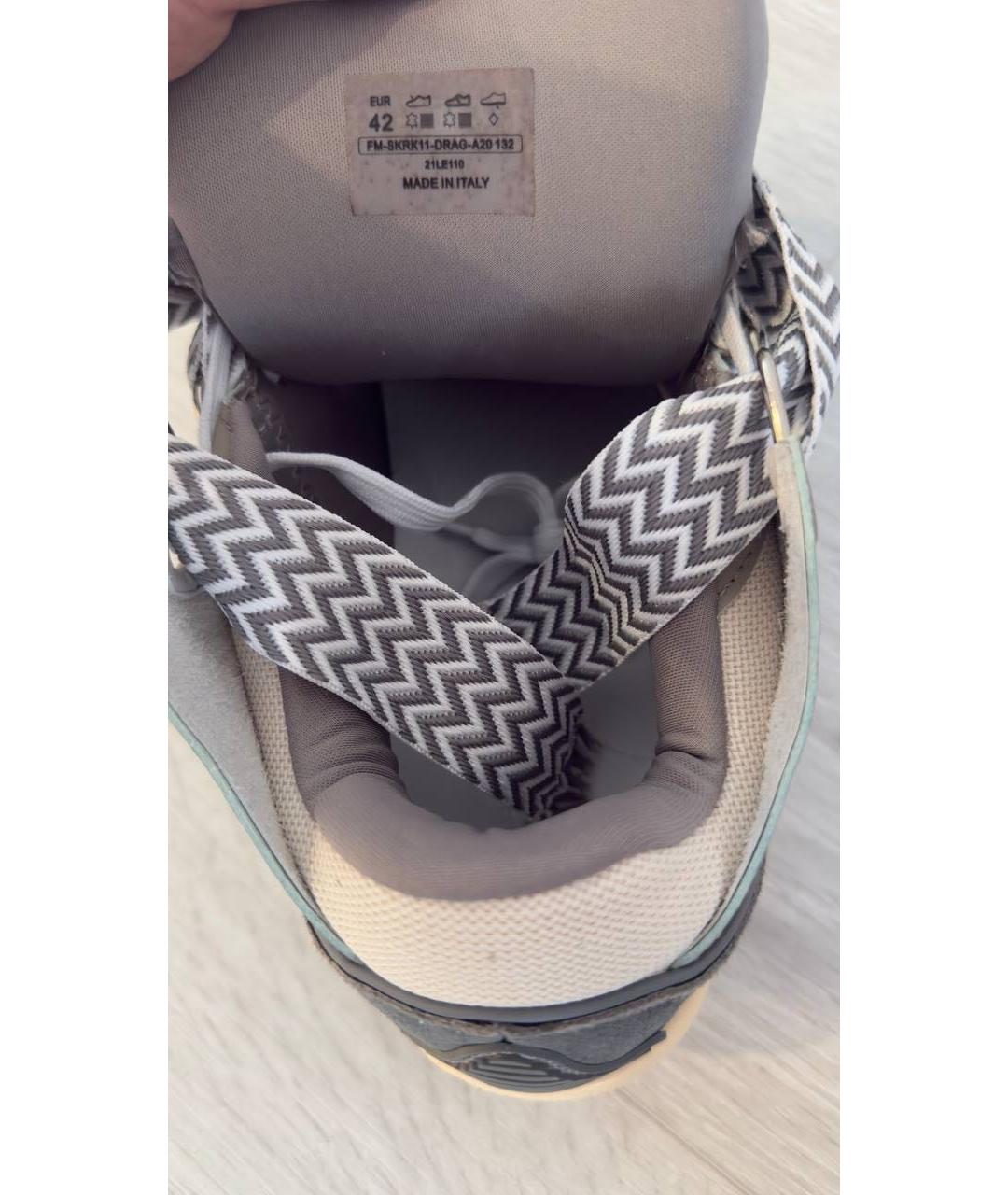 LANVIN Бежевые низкие кроссовки / кеды, фото 4