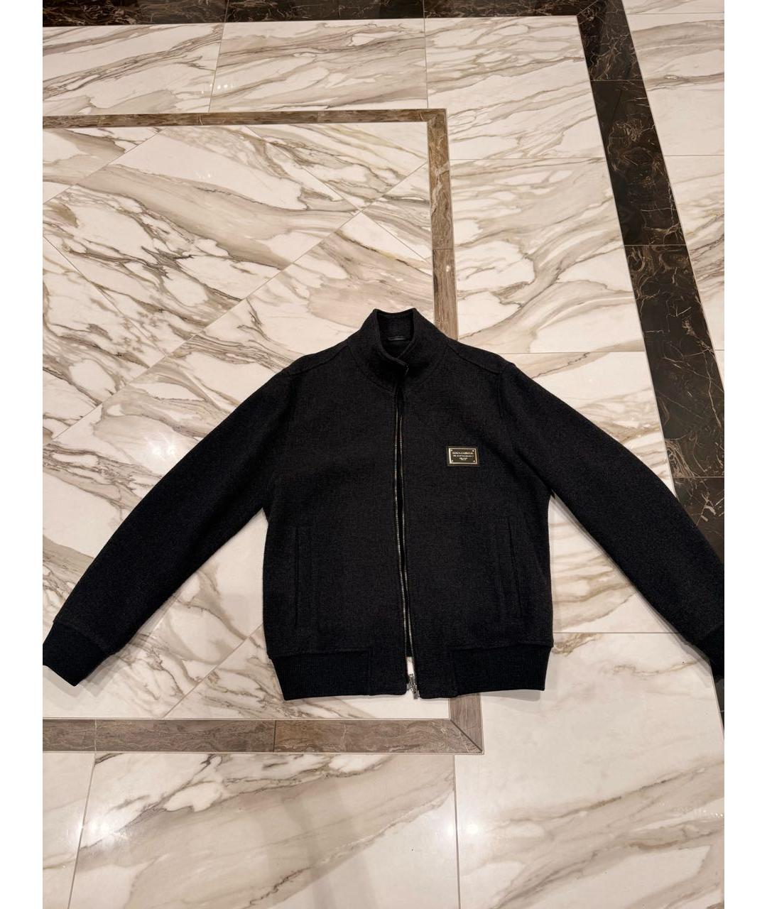 DOLCE&GABBANA Серая шерстяная куртка, фото 5