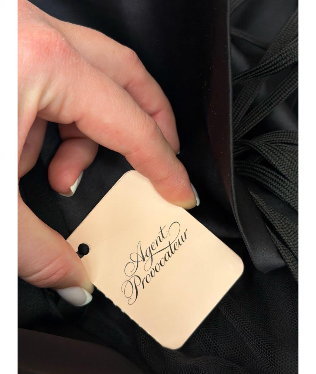 AGENT PROVOCATEUR Черный кружевной корсет, фото 5