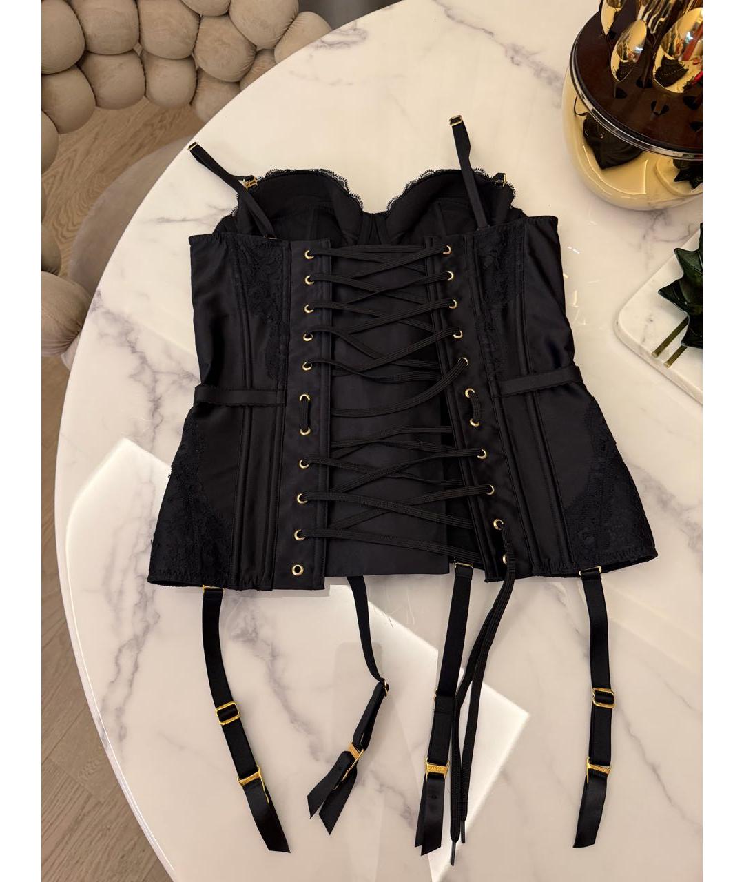 AGENT PROVOCATEUR Черный кружевной корсет, фото 4