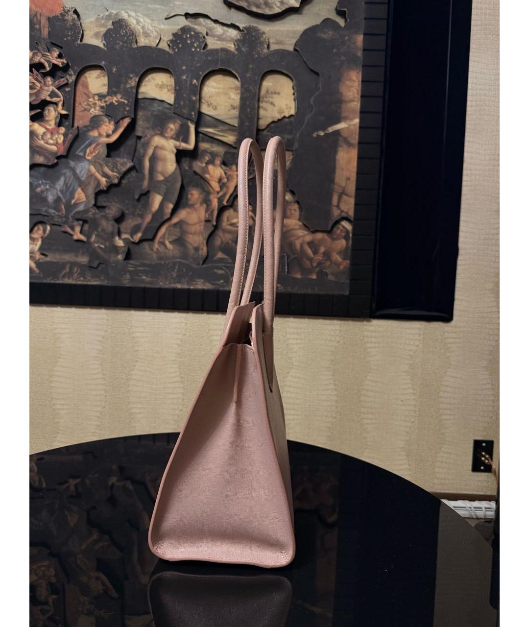 FURLA Розовая кожаная сумка тоут, фото 7