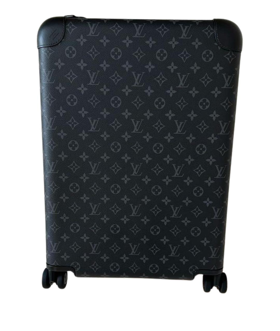 LOUIS VUITTON Черный чемодан из искусственной кожи, фото 1