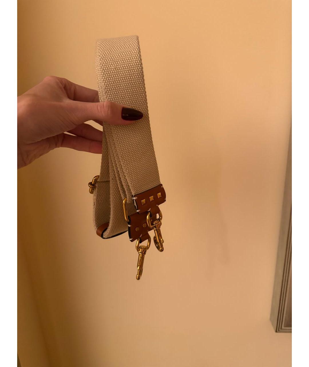 VALENTINO Коричневая кожаная сумка с короткими ручками, фото 6