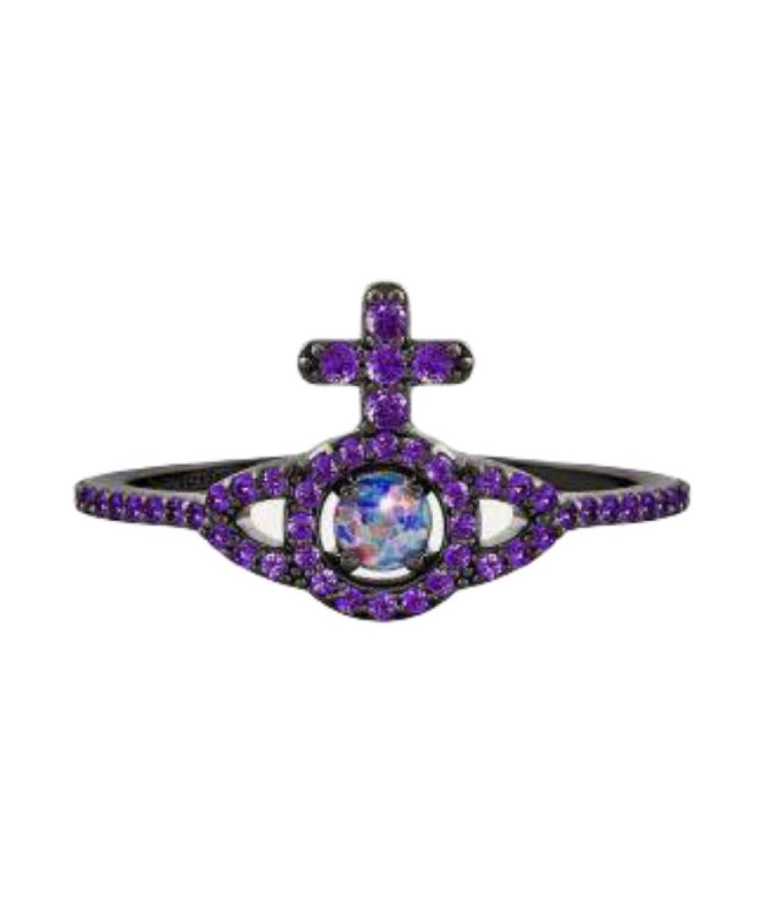 VIVIENNE WESTWOOD Фиолетовое серебряное кольцо, фото 1