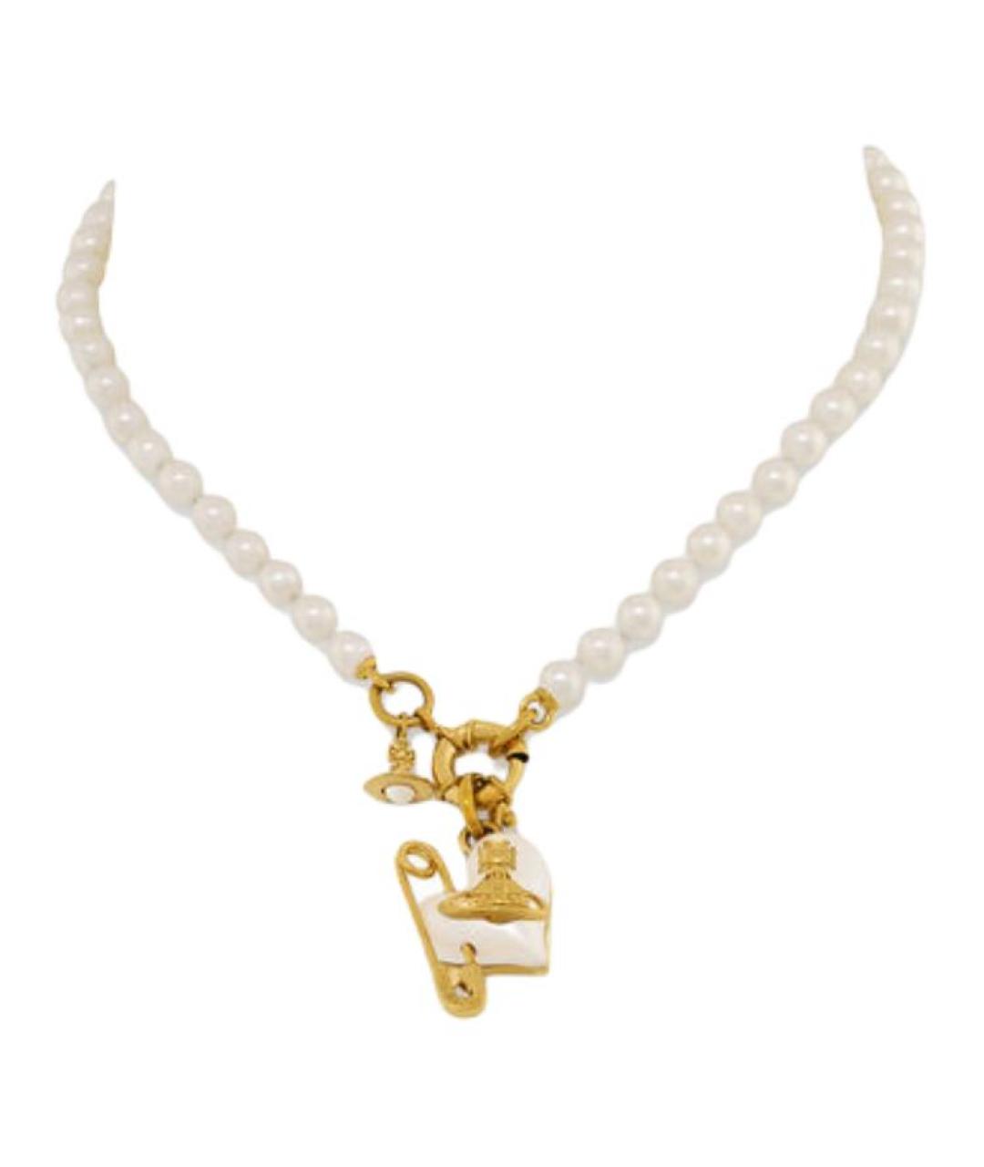 VIVIENNE WESTWOOD Золотое латунное колье, фото 3