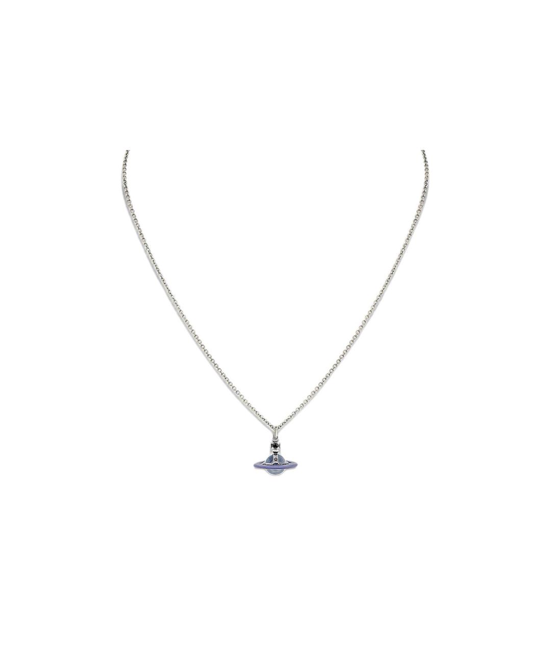 VIVIENNE WESTWOOD Фиолетовая латунная цепочка/подвеска, фото 1