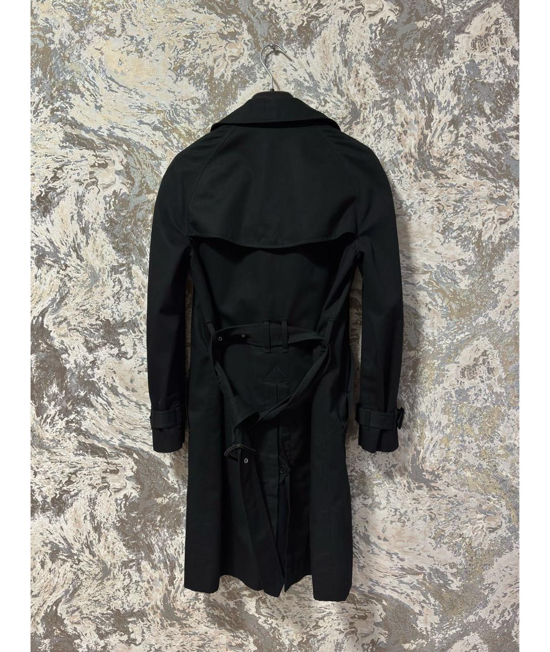 SAINT LAURENT Черный полиэстеровый тренч/плащ, фото 2