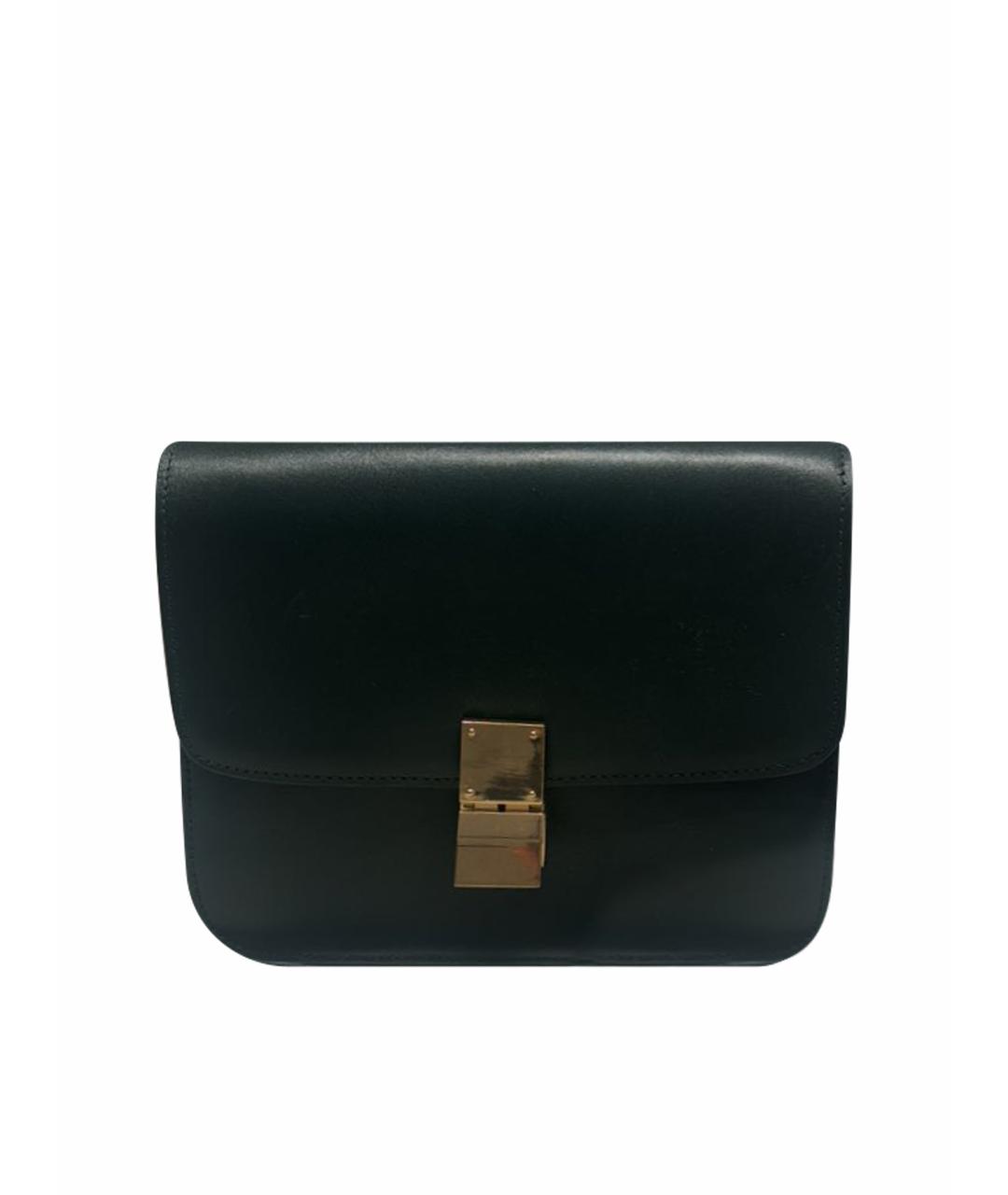 CELINE Зеленая кожаная сумка через плечо, фото 1