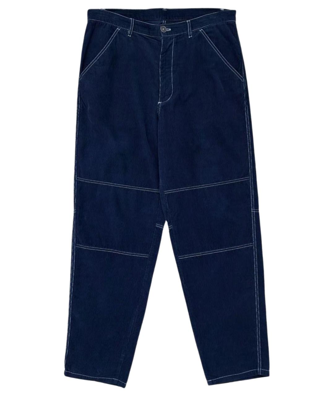 COMME DES GARÇONS SHIRT Темно-синие хлопковые повседневные брюки, фото 1