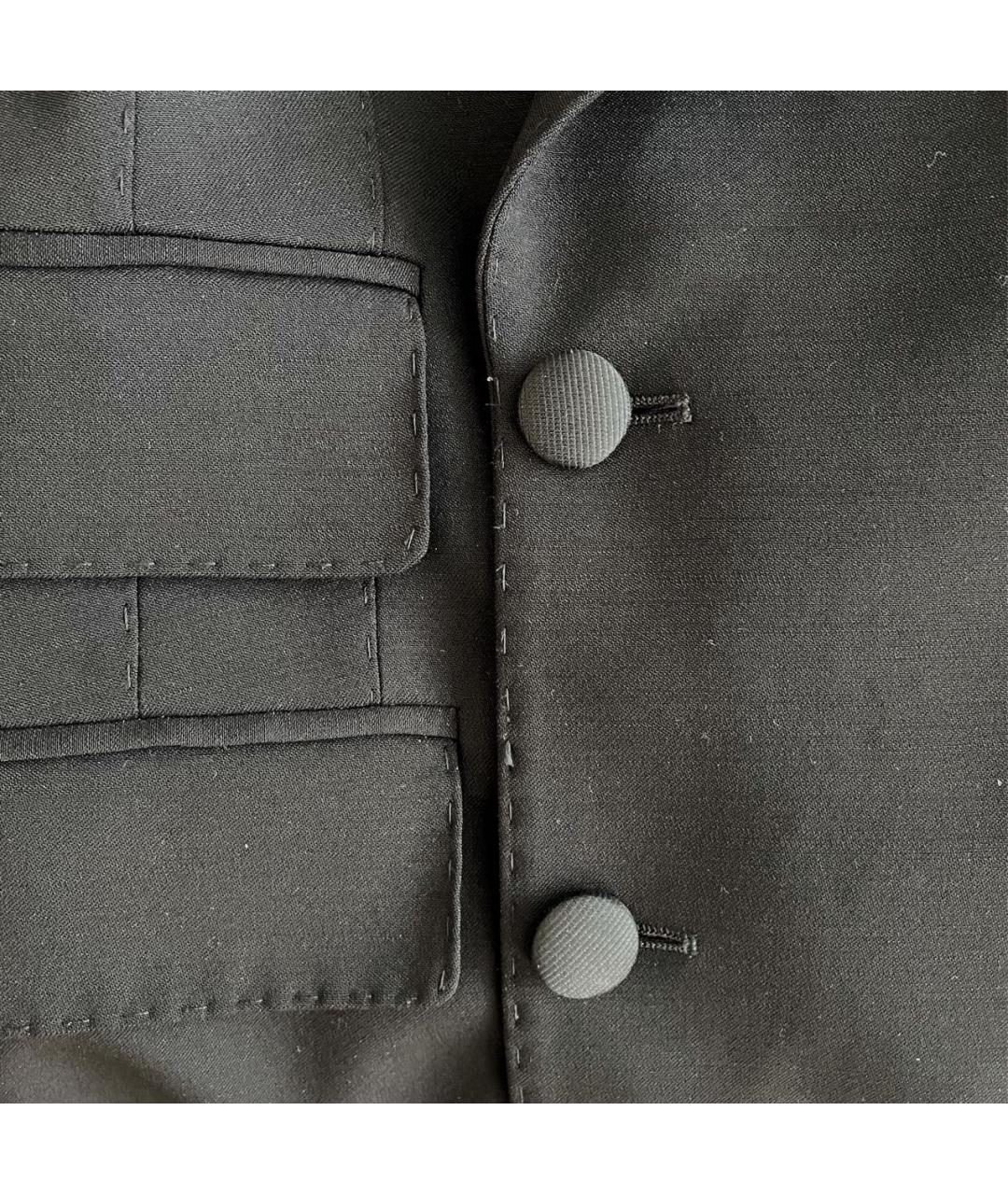 DOLCE&GABBANA Черный шерстяной жакет/пиджак, фото 4