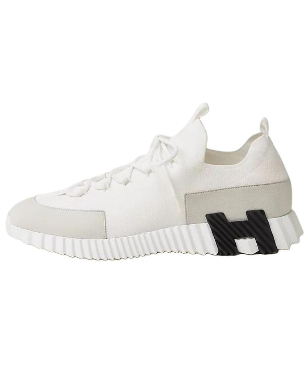 HERMES Белые низкие кроссовки / кеды, фото 2