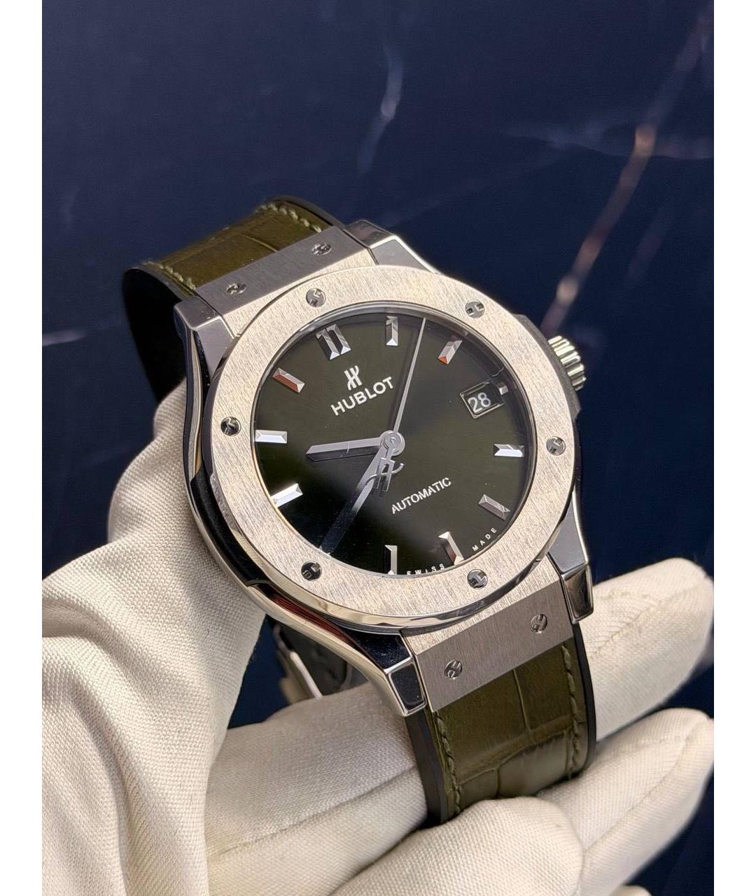 HUBLOT Хаки металлические часы, фото 2