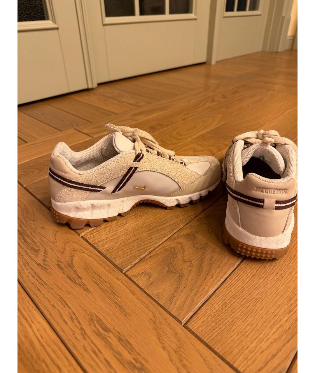 JACQUEMUS Бежевые текстильные кроссовки, фото 6