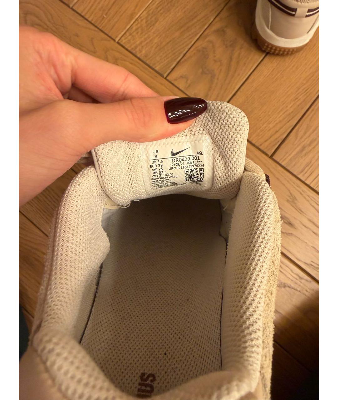 JACQUEMUS Бежевые текстильные кроссовки, фото 7