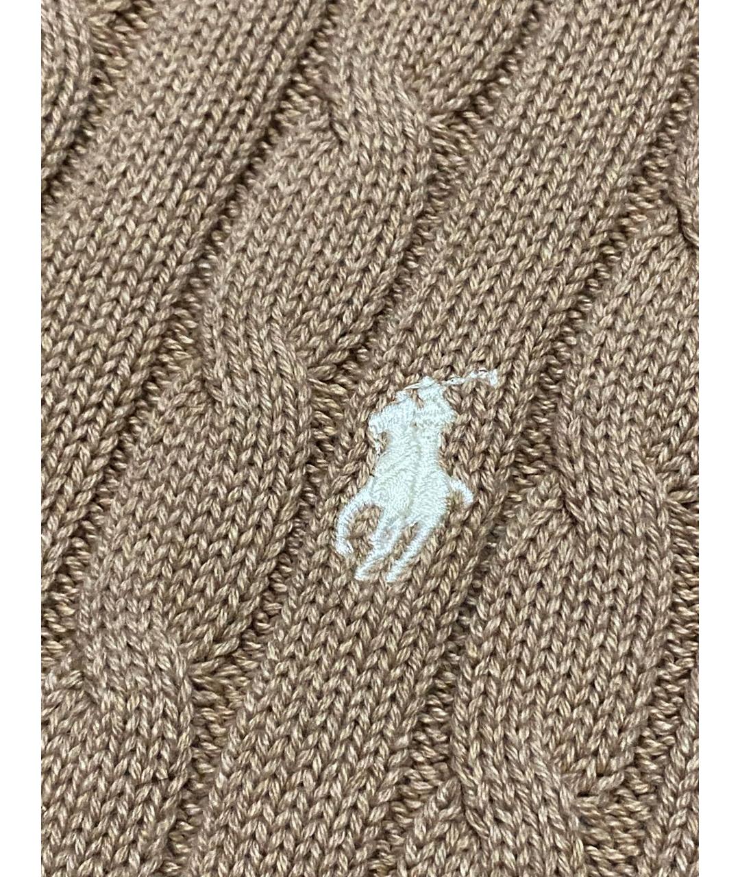 POLO RALPH LAUREN Бежевый хлопковый джемпер / свитер, фото 6