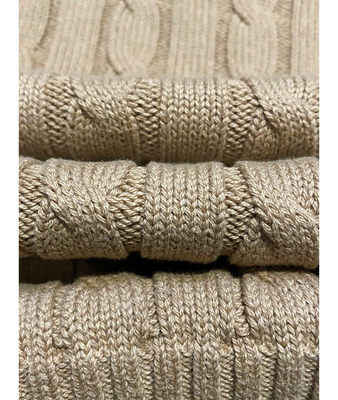 POLO RALPH LAUREN Бежевый хлопковый джемпер / свитер, фото 7