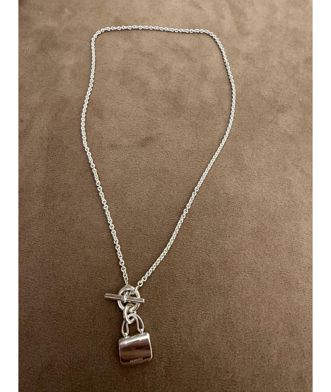 HERMES Серебряное серебряное колье, фото 2